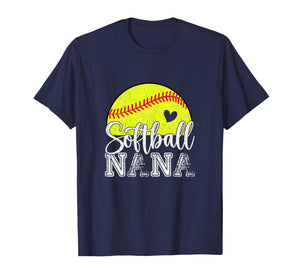 Softball Nana Gifts for Mother's Day Women Softball Lovers T-Shirt