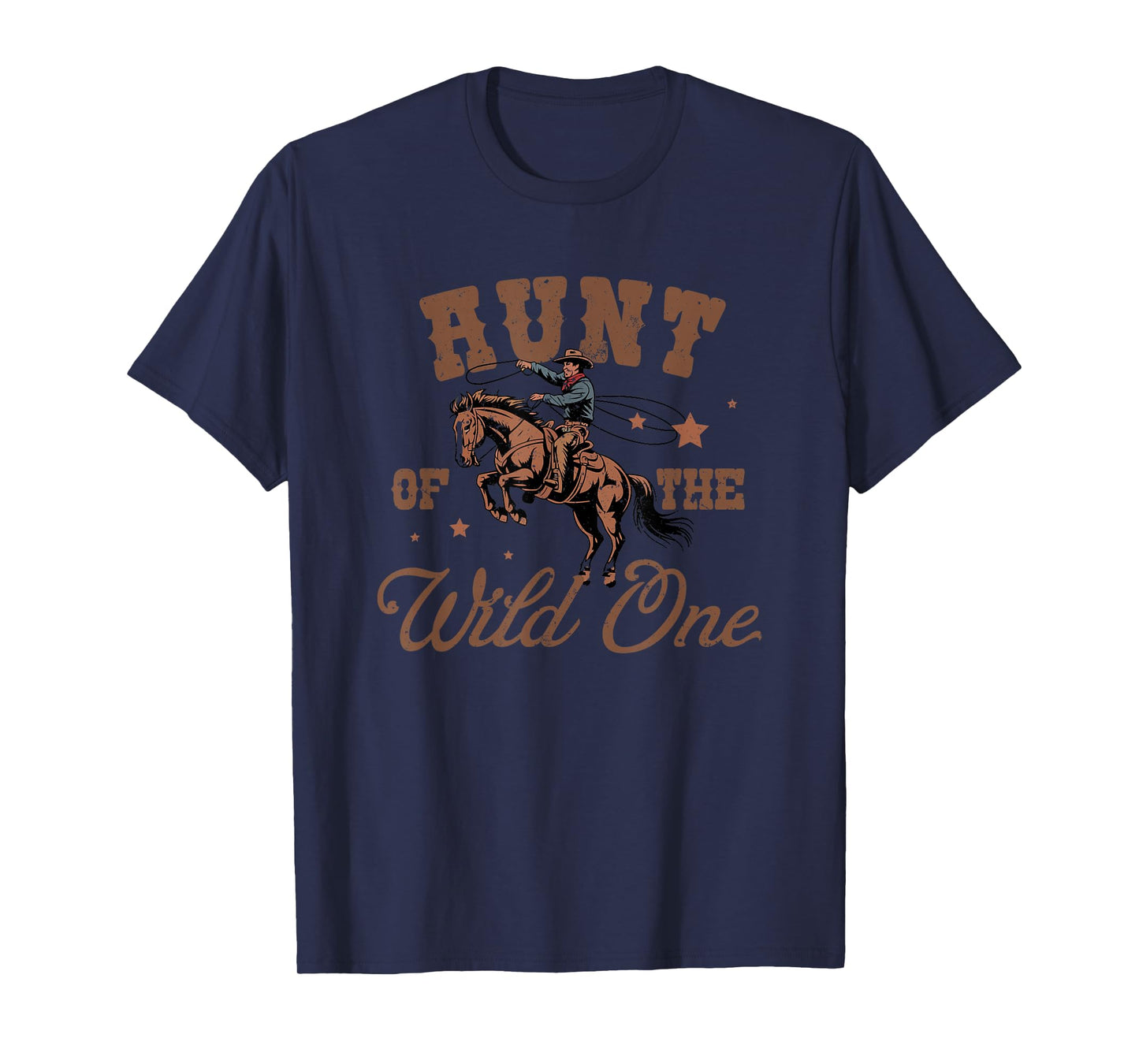 Aunt of The Wild One Cowboy Western Rodeo Party Matching T-Shirt