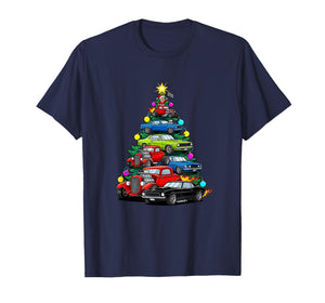 Cars & Trucks Vintage Muscle Car Christmas Tree T-Shirt