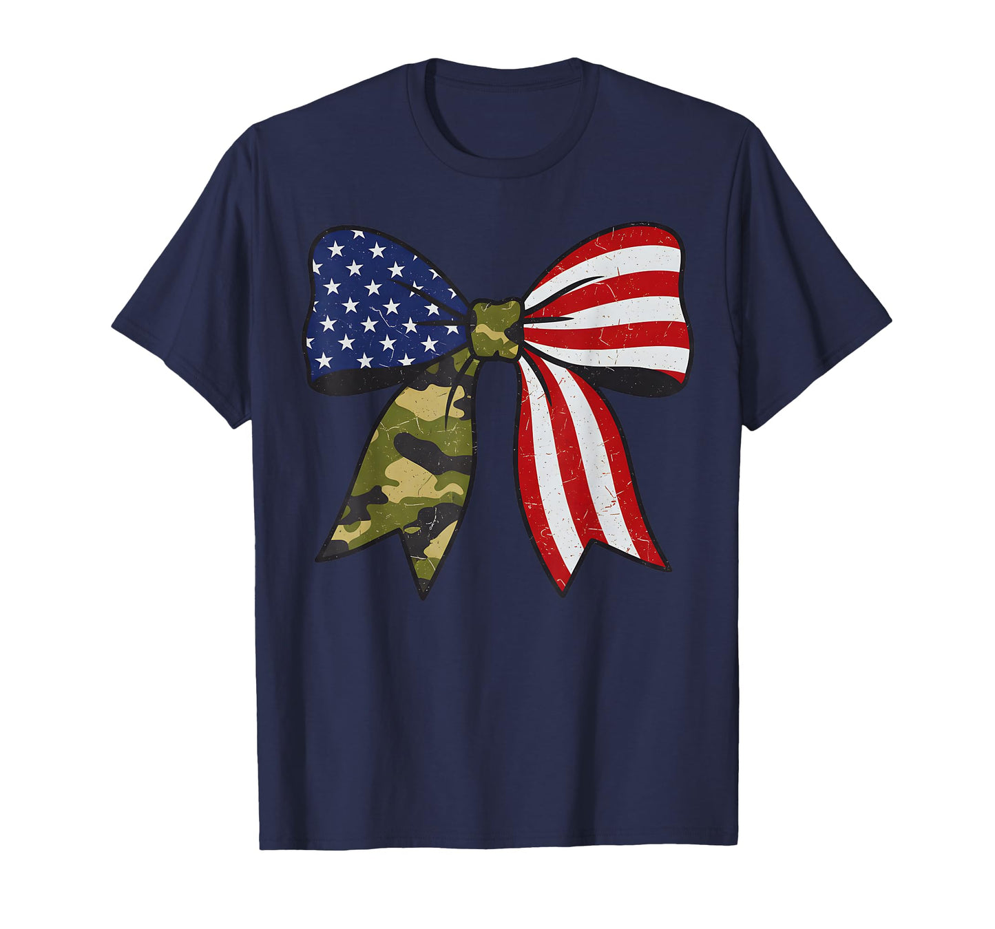 Camouflage Old Camo Bow Camo Coquette Bow Hunting Women T-Shirt