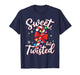 Sweet But Twisted Funny Christmas Candy Cane Xmas Holiday T-Shirt