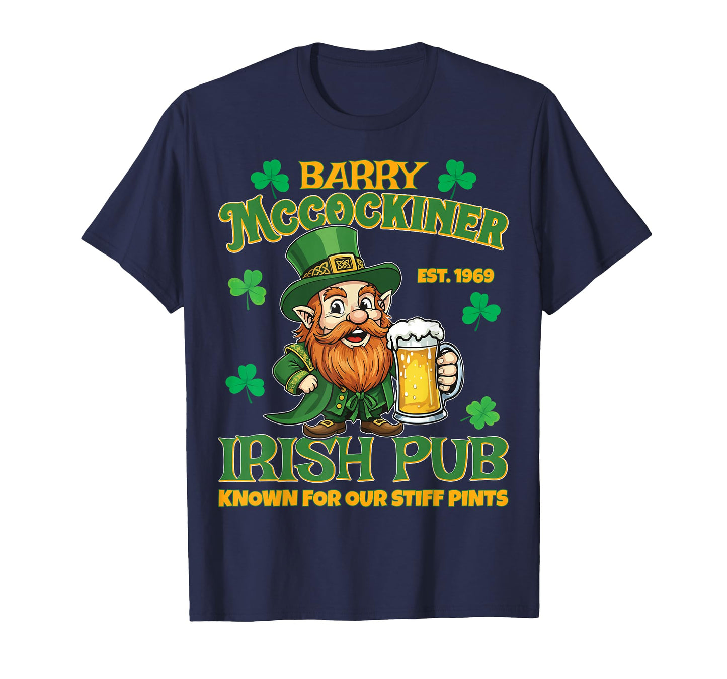 Barry McCockiner McConconner Irish Pub Funny Saint Patrick’s T-Shirt