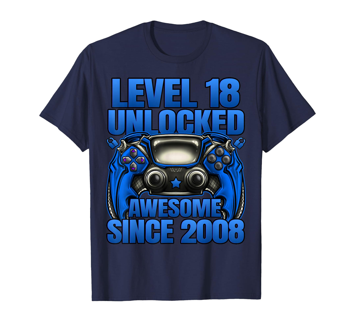 Level 18 Unlocked 18 Year Old Gifts Boys 18th Birthday Boy T-Shirt