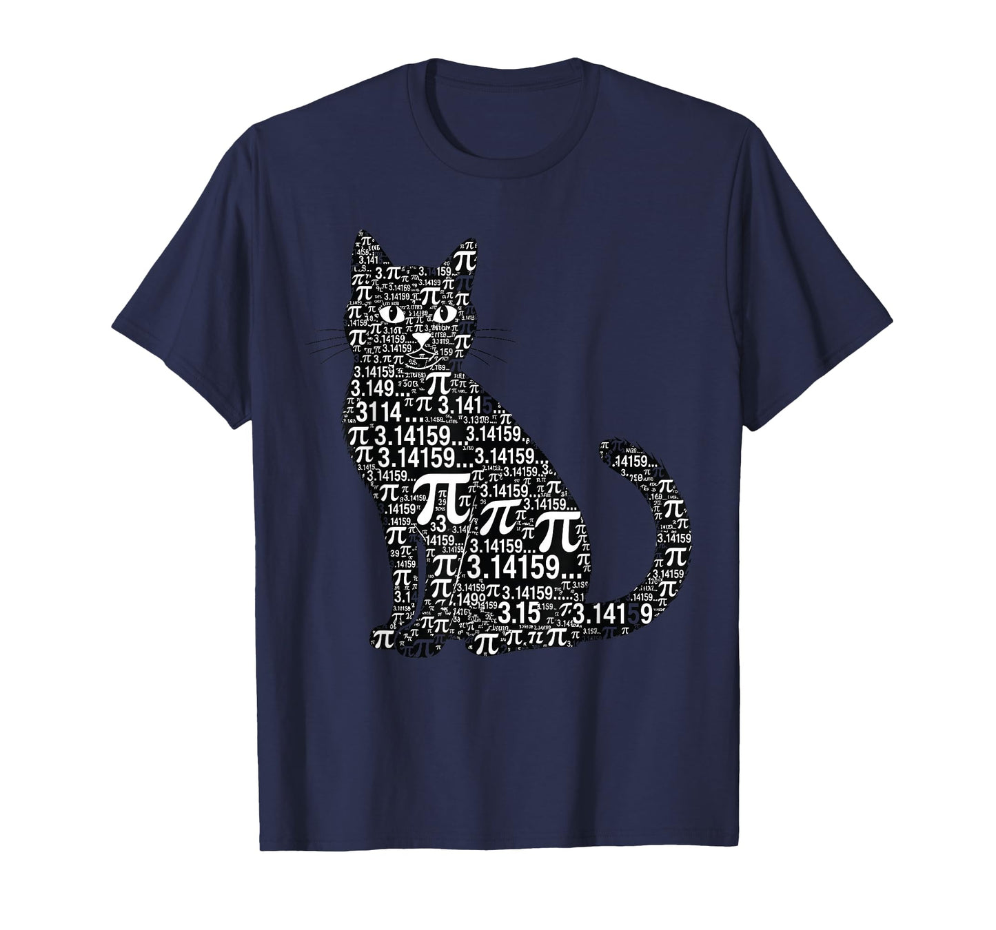 Funny Pi Cat Math Lover Geek Design T-Shirt