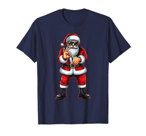 Funny Six Seven 6 7 Meme 67 Santa Christmas Men Boys Teen T-Shirt