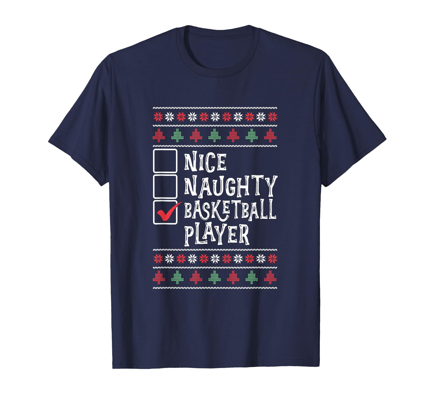 Santa Basketball Player Xmas Sport Boys Basketball Christmas T-Shirt