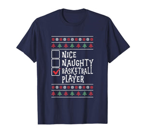 Santa Basketball Player Xmas Sport Boys Basketball Christmas T-Shirt