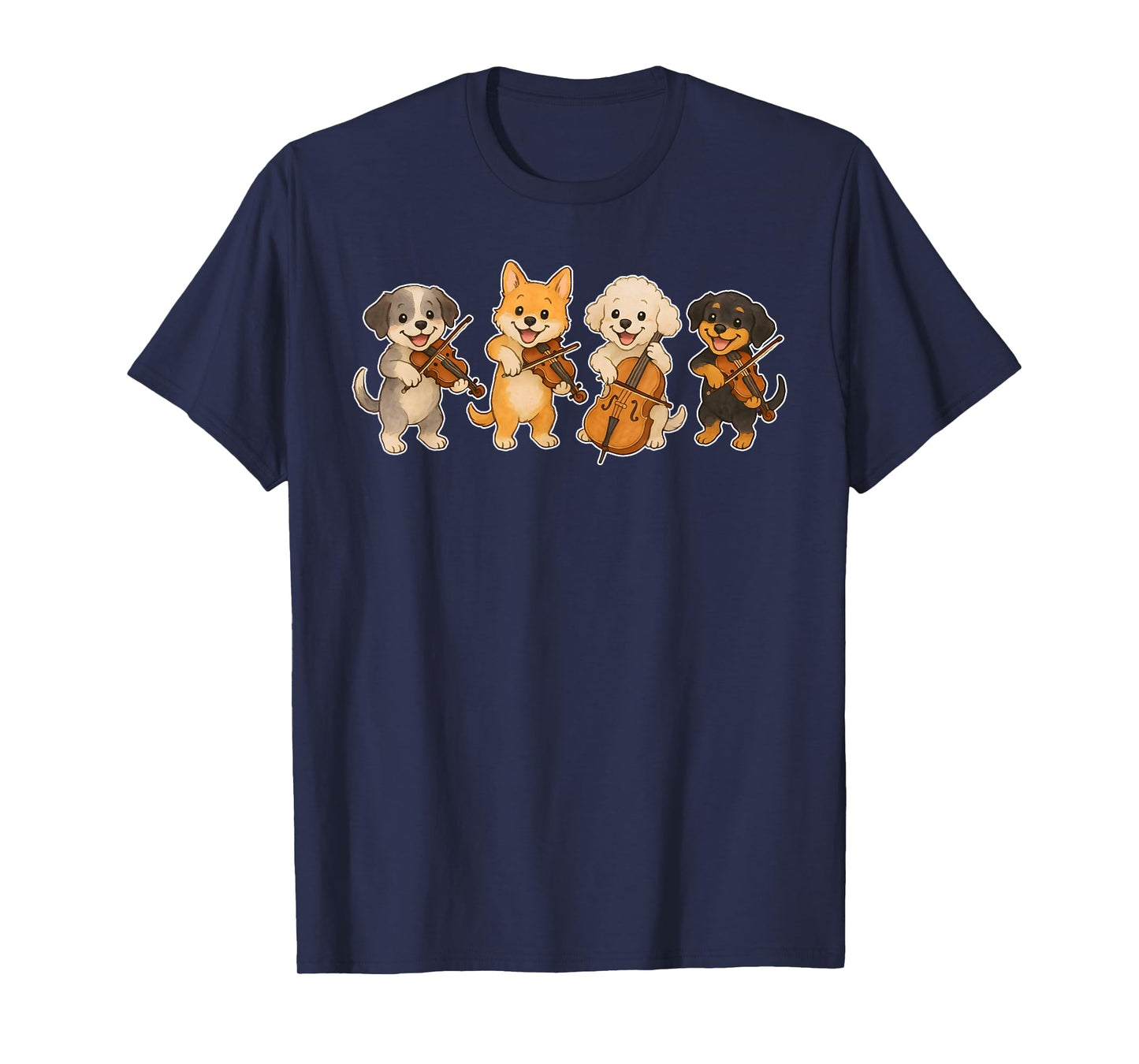 Classical Music Men Women Kids Funny Dog Musicians T-Shirt