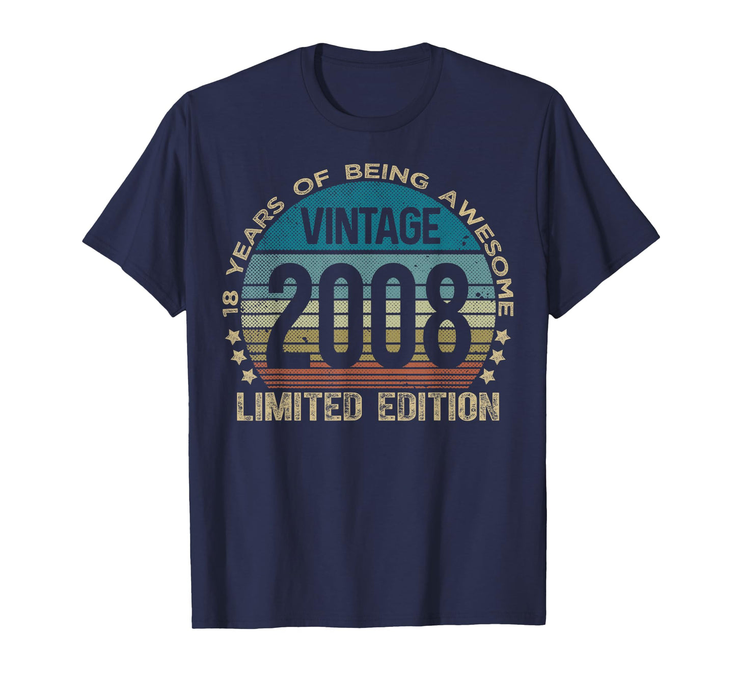 18 Year Old Gifts Vintage 2008 Limited Edition 18th Birthday T-Shirt