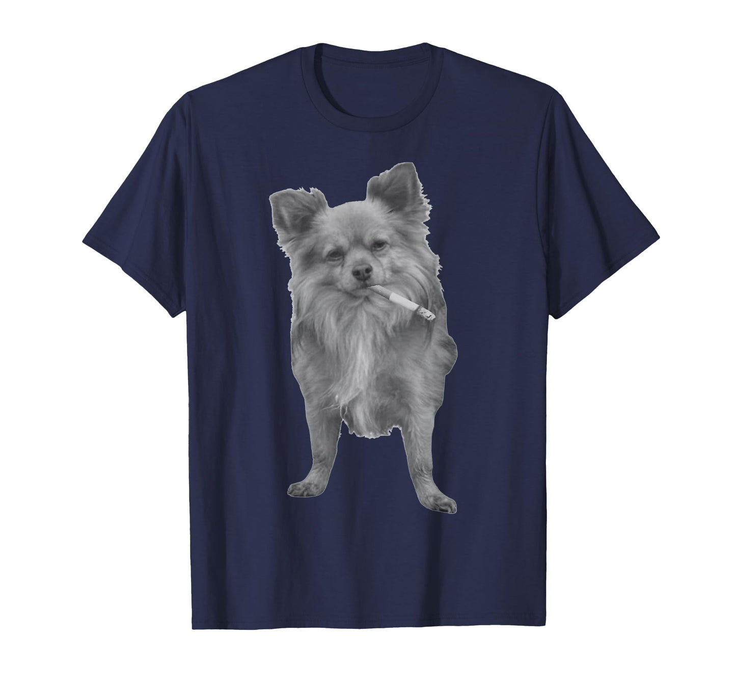 Funny Chihuahua Smoking Meme, Dog Lover Sarcastic Humor Tee T-Shirt