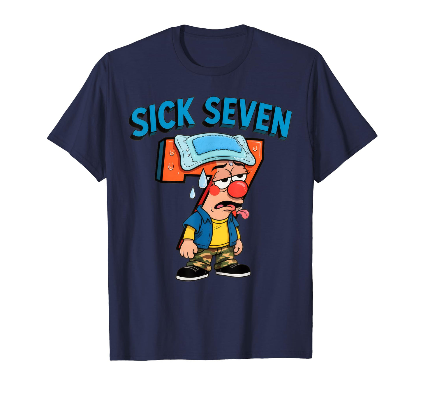 Sick Seven Funny Meme 67 Six Seven Halloween Costume T-Shirt