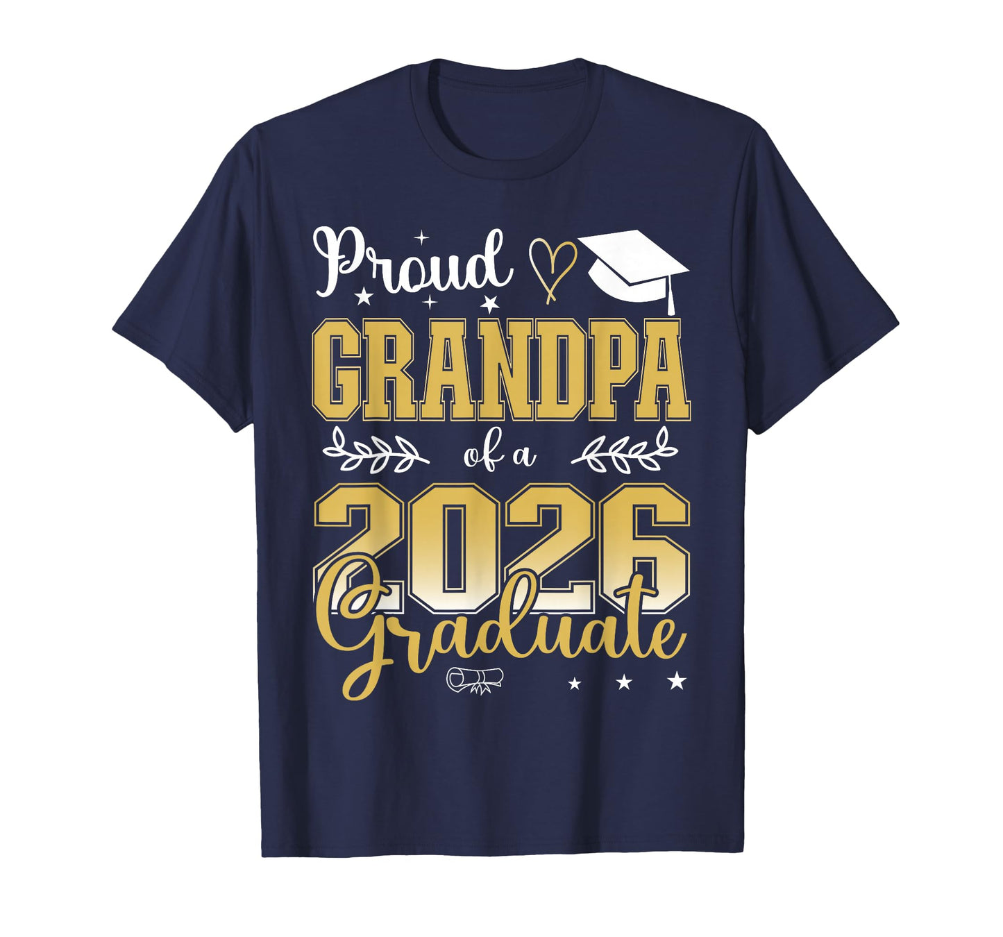 Proud Grandpa of a Class of 2026 Graduate for Graduation T-Shirt