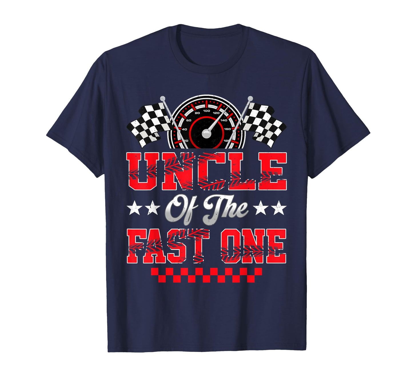 Race Car Birthday Party Uncle of The Fast One T-Shirt