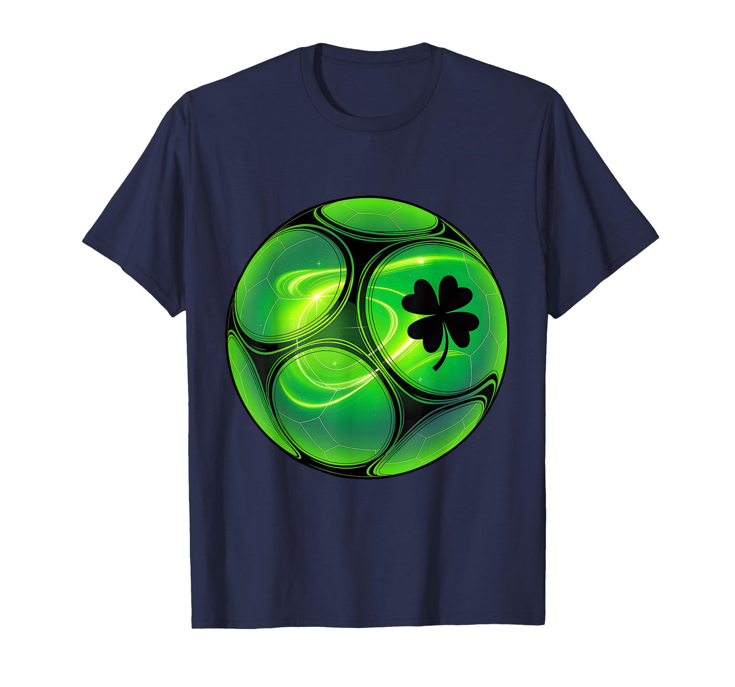 Soccer Shamrock Lucky Clover Irish St Patrick's Day Boys T-Shirt