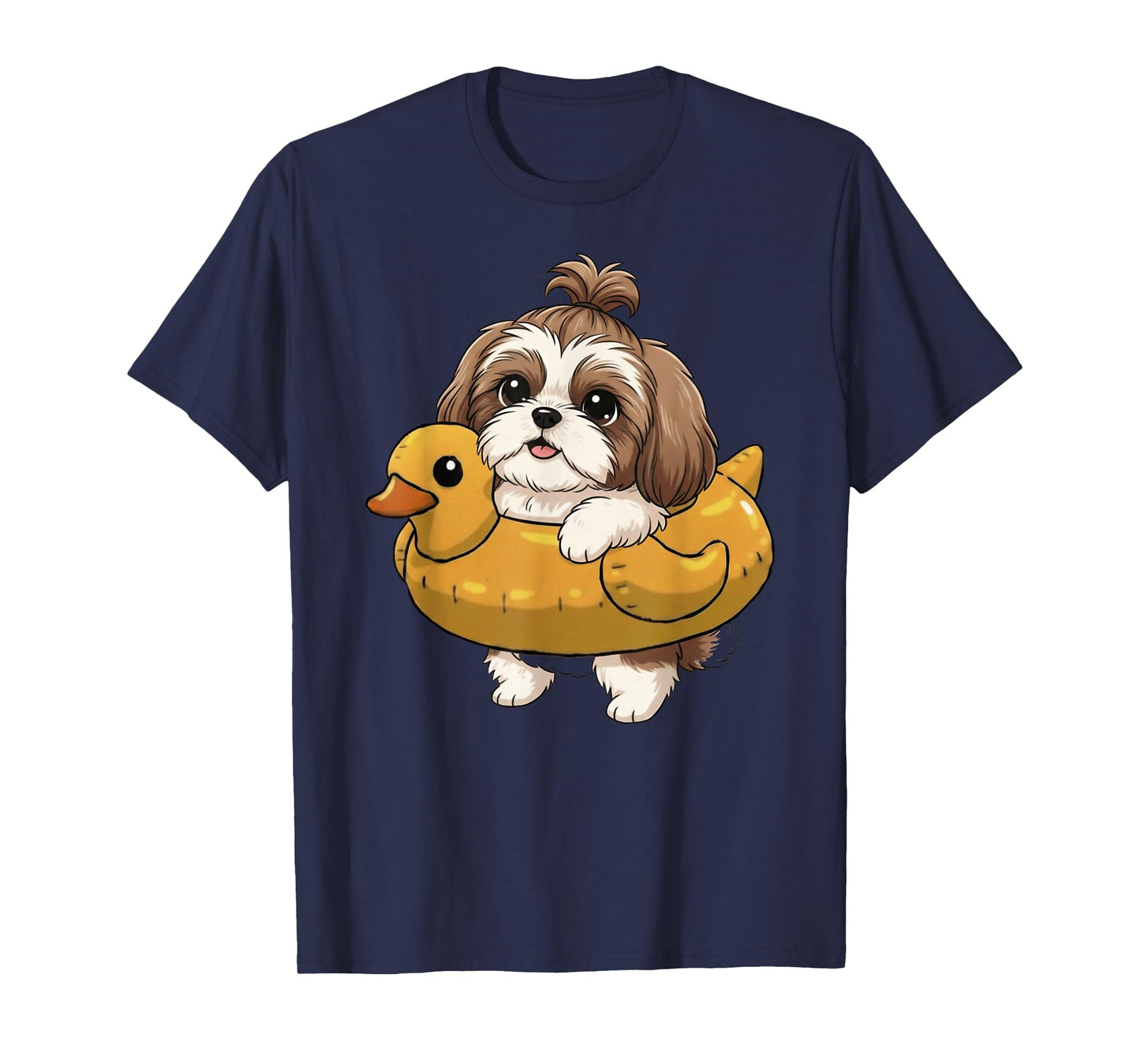 Funny Shih Tzu Summer Outfit Mom Dad Kids T-Shirt