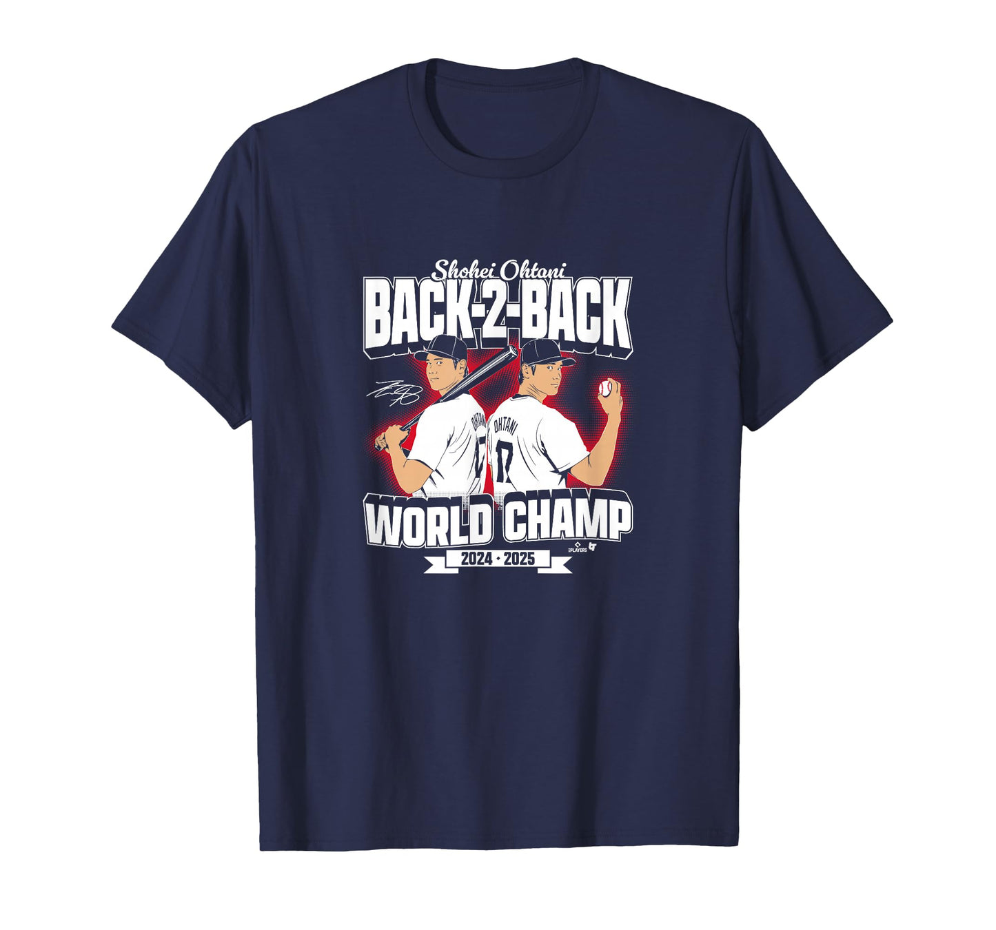 Shohei Ohtani - Back-to-Back World Champs - LA Baseball T-Shirt