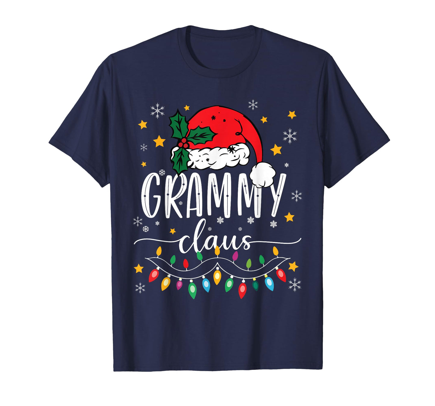 Grammy Claus Xmas Santa Funny Christmas Matching Family T-Shirt