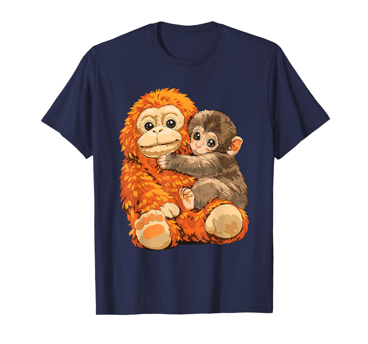Baby Monkey Punch Team Punch Mama Monkey Hug Cute T-Shirt