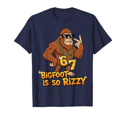 Funny Bigfoot is So Rizzy Meme 67 T-Shirt