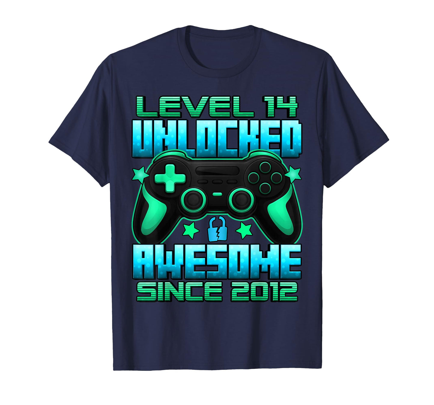 Level 14 Unlocked 14 Year Old Gifts Boys 14th Birthday Boy T-Shirt