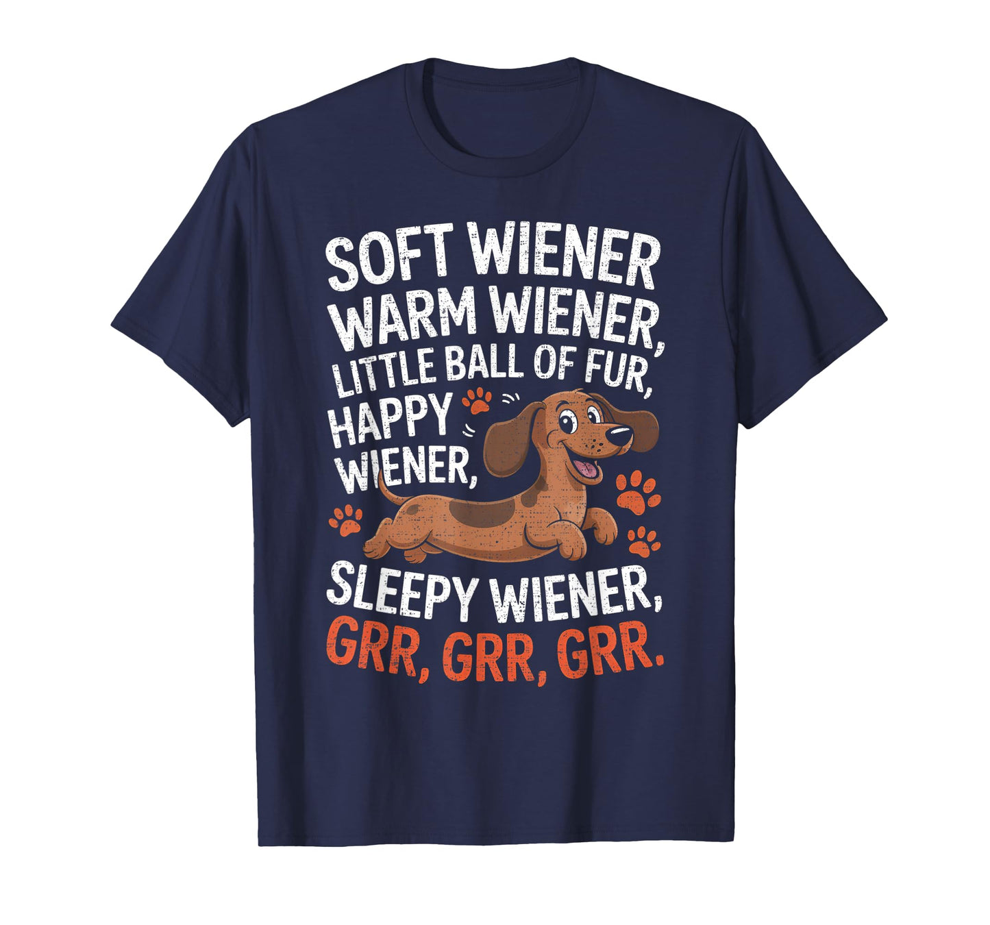 Little Ball of Fur Soft Warm Wiener Dog Cute Dachshund T-Shirt