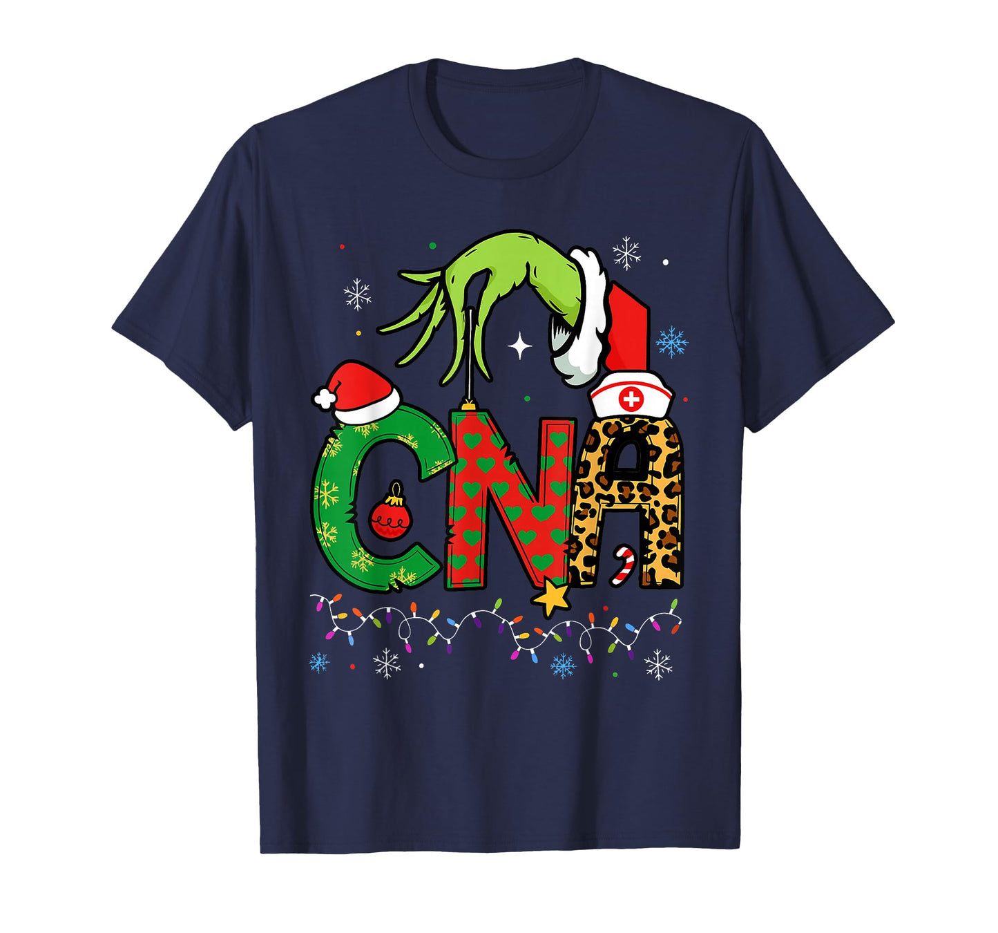 CNA Christmas Certified Nursing Assistant Xmas Party CNA T-Shirt