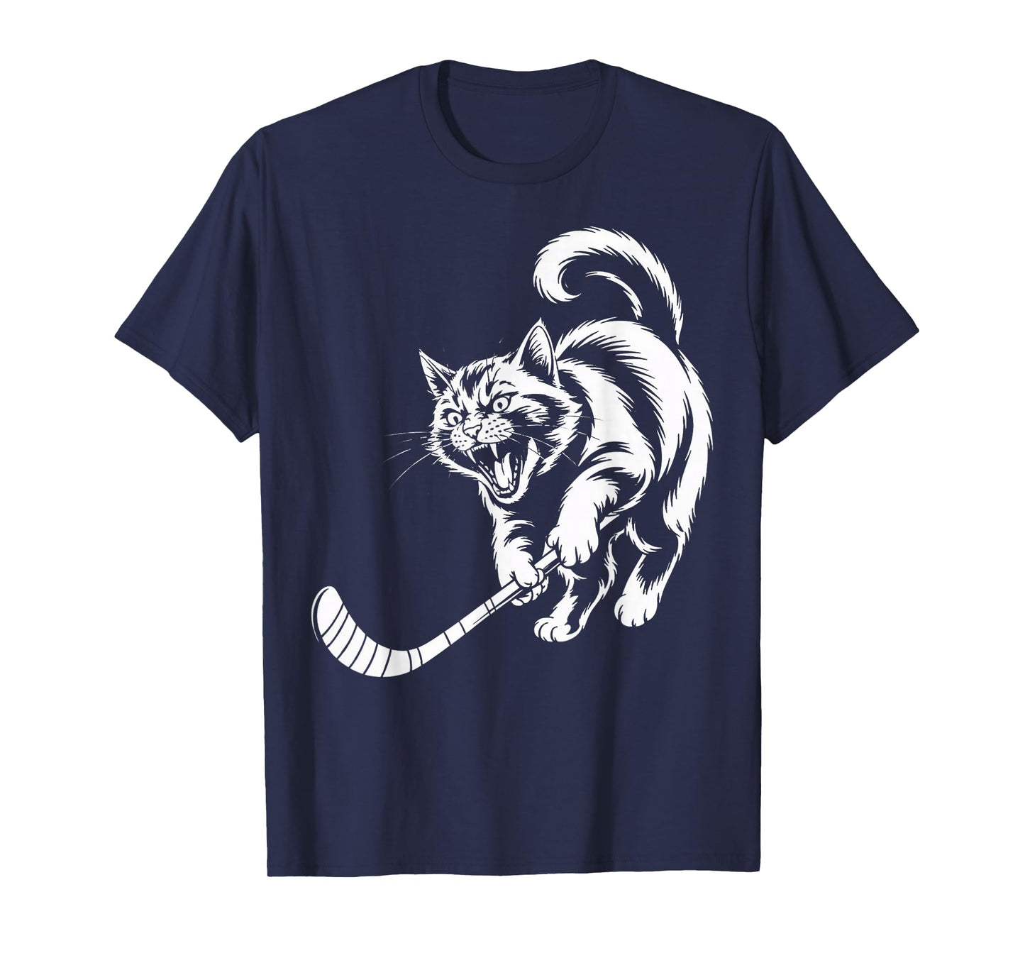 Cat Hockey Player Team Hockey Lovers Kitten Hockey T-Shirt