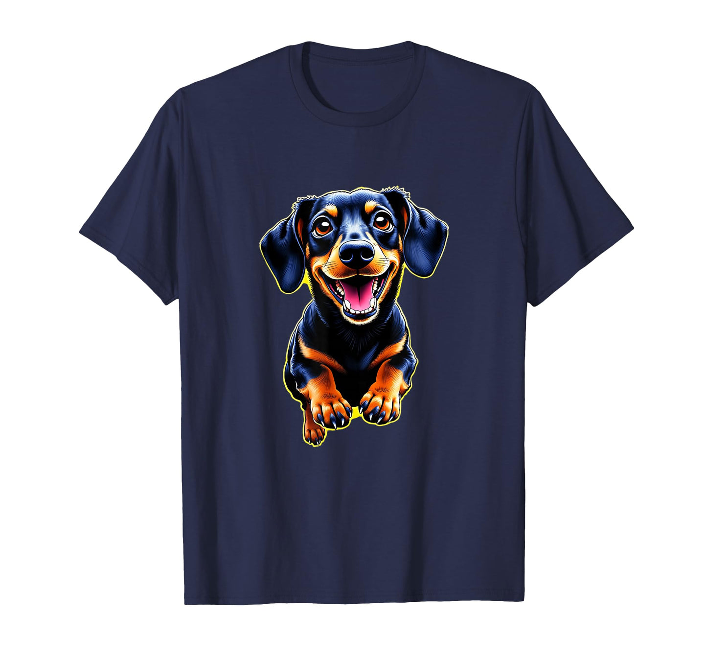 Dachshund Dog Lovers Playing Design Cute Funny Dachshund T-Shirt