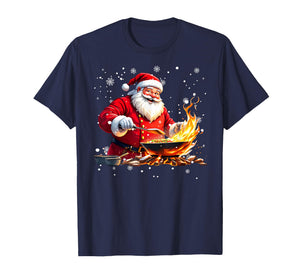 Santa The Busy Chef – Holiday Kitchen Master T-Shirt