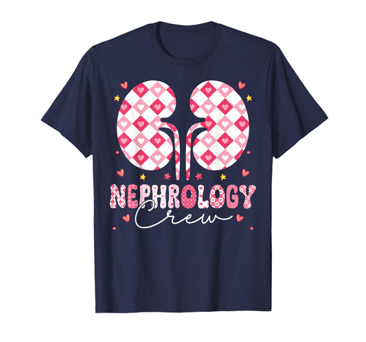 Nephrology Crew - Boho Rainbow Kidney Dialysis Nurse T-Shirt