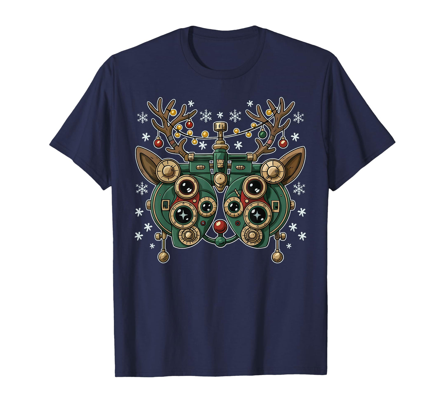 Optometry Christmas Ophthalmologist Funny Optician Christmas T-Shirt