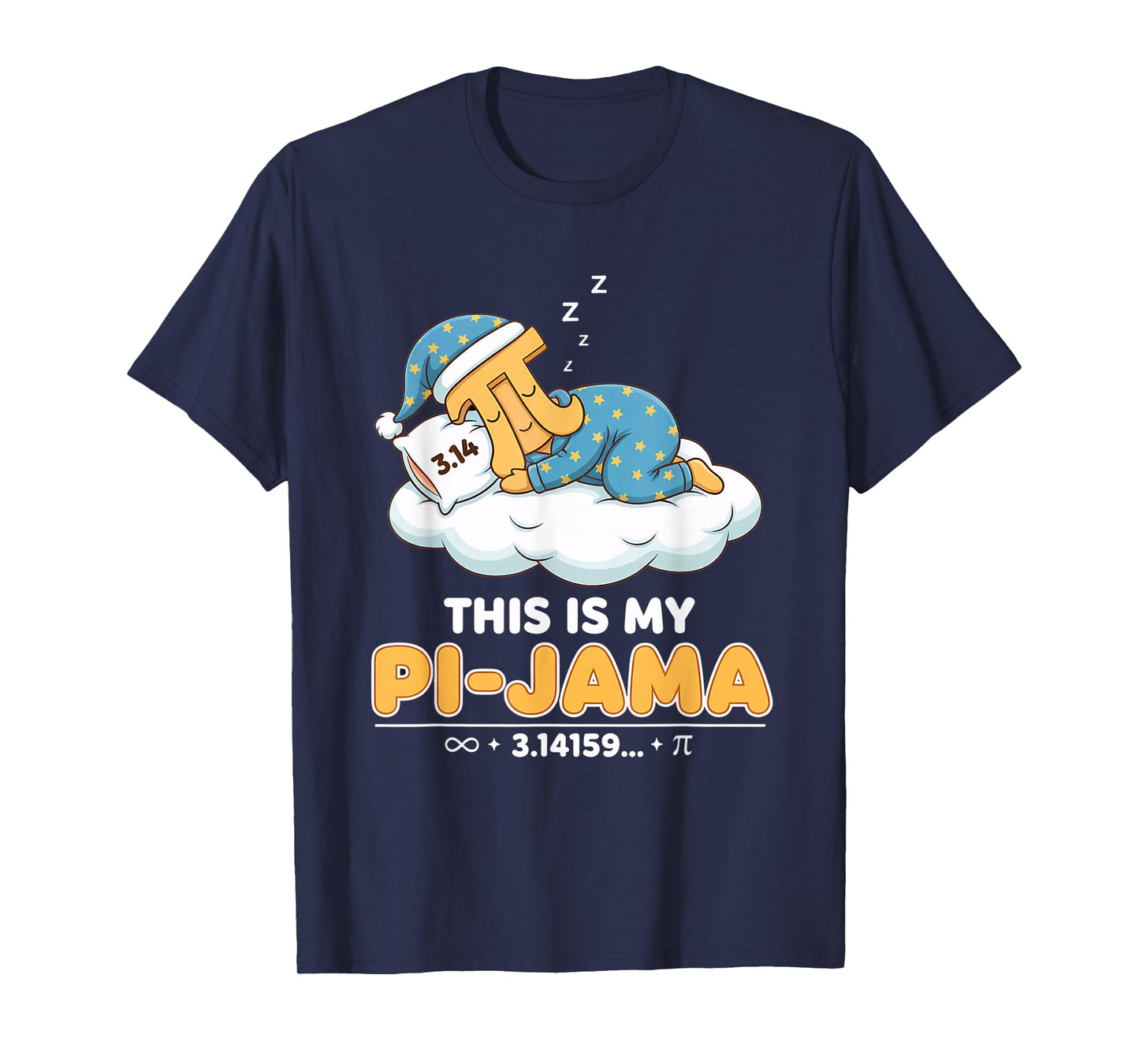 Pi Pajama Math Sleeping Shirt School This is My Pi-Jama T-Shirt