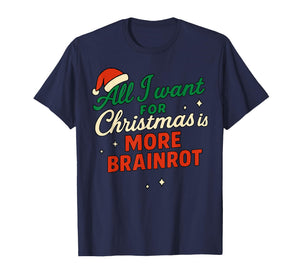 Funny Italian Brainrot Christmas MemeFor Boys Kids X-Mas T-Shirt