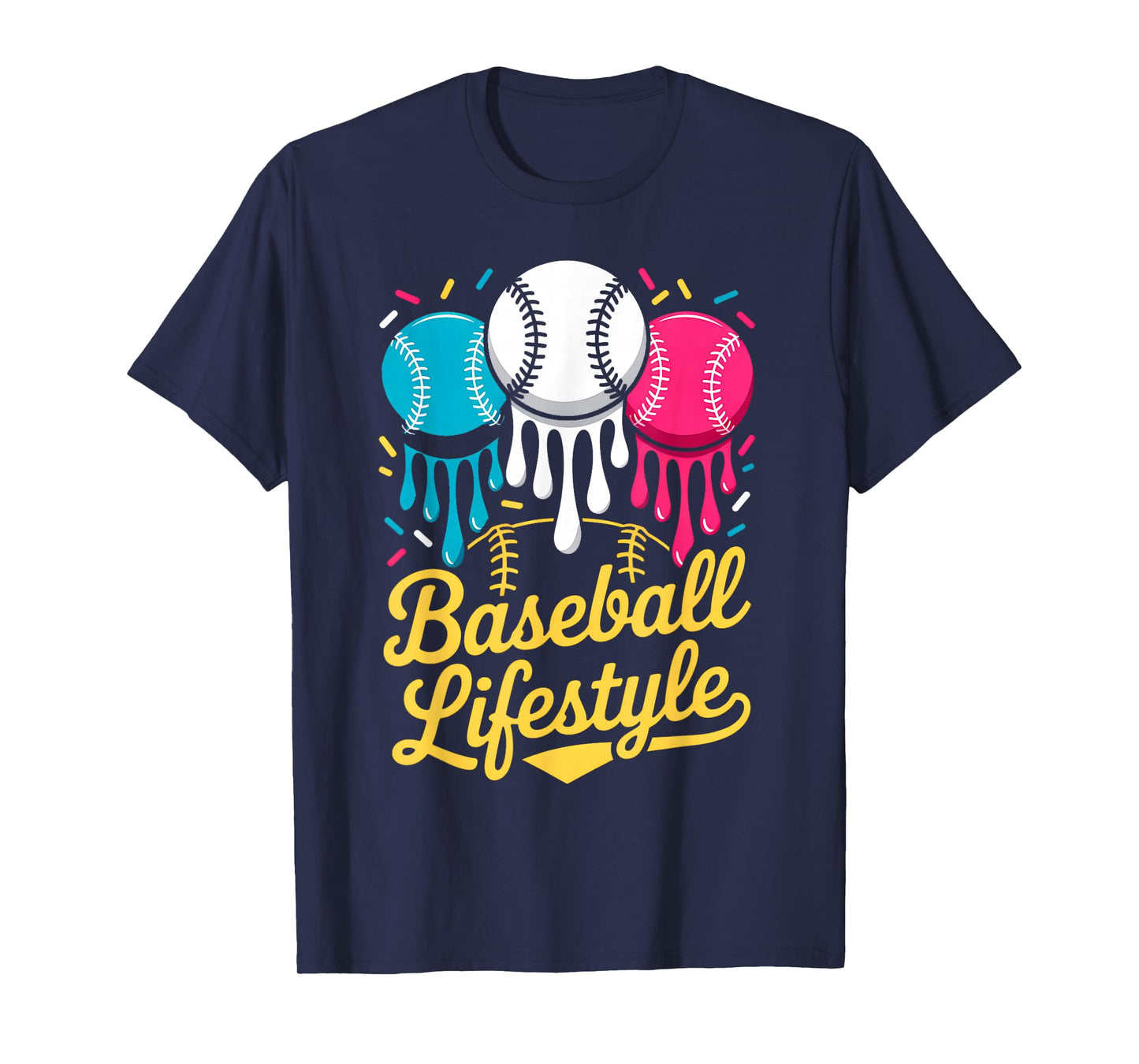 Baseball Lifestyle 101 Apparel Youth Baseball Drip Icecream T-Shirt