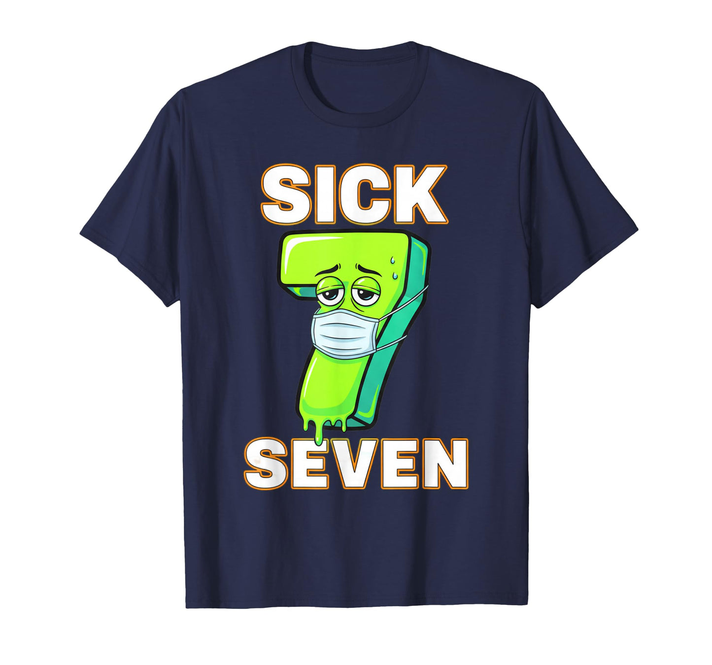 Sick Seven Meme Tee Six Seven Fun Wordplay Drip Desing T-Shirt
