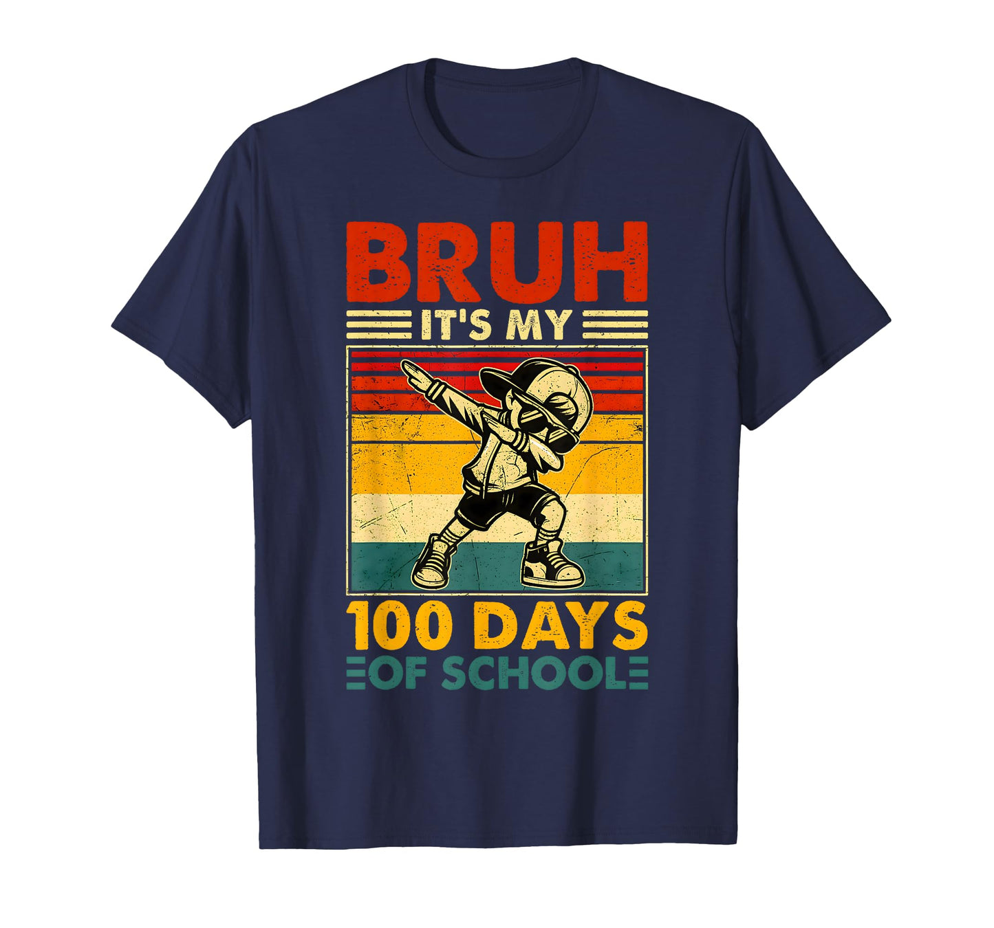 Bruh It's My 100th Day of School Boys | 100 Days of School T-Shirt