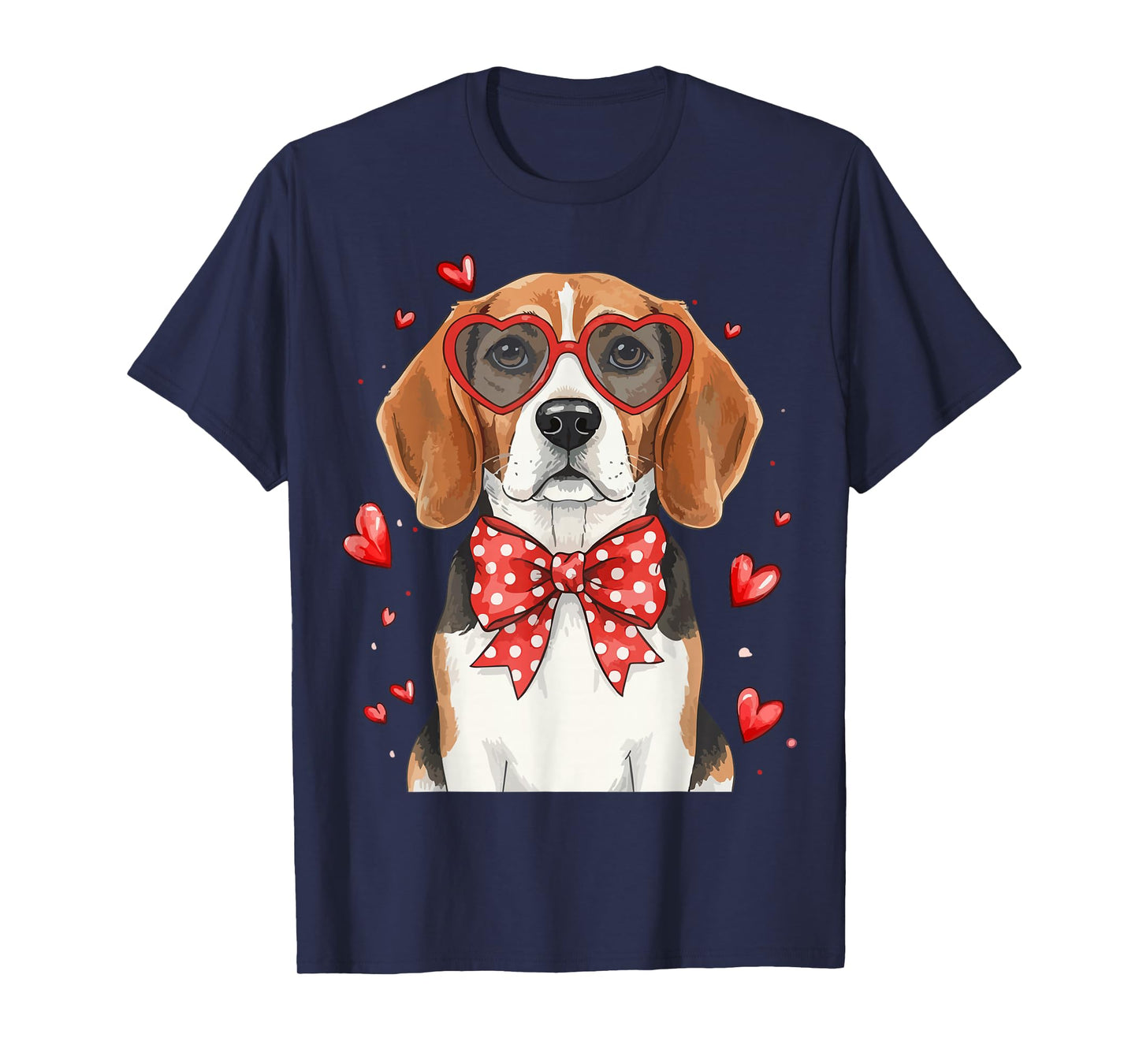 Cute Beagle Dog Heart Love Valentine Pet Animal Lovers T-Shirt