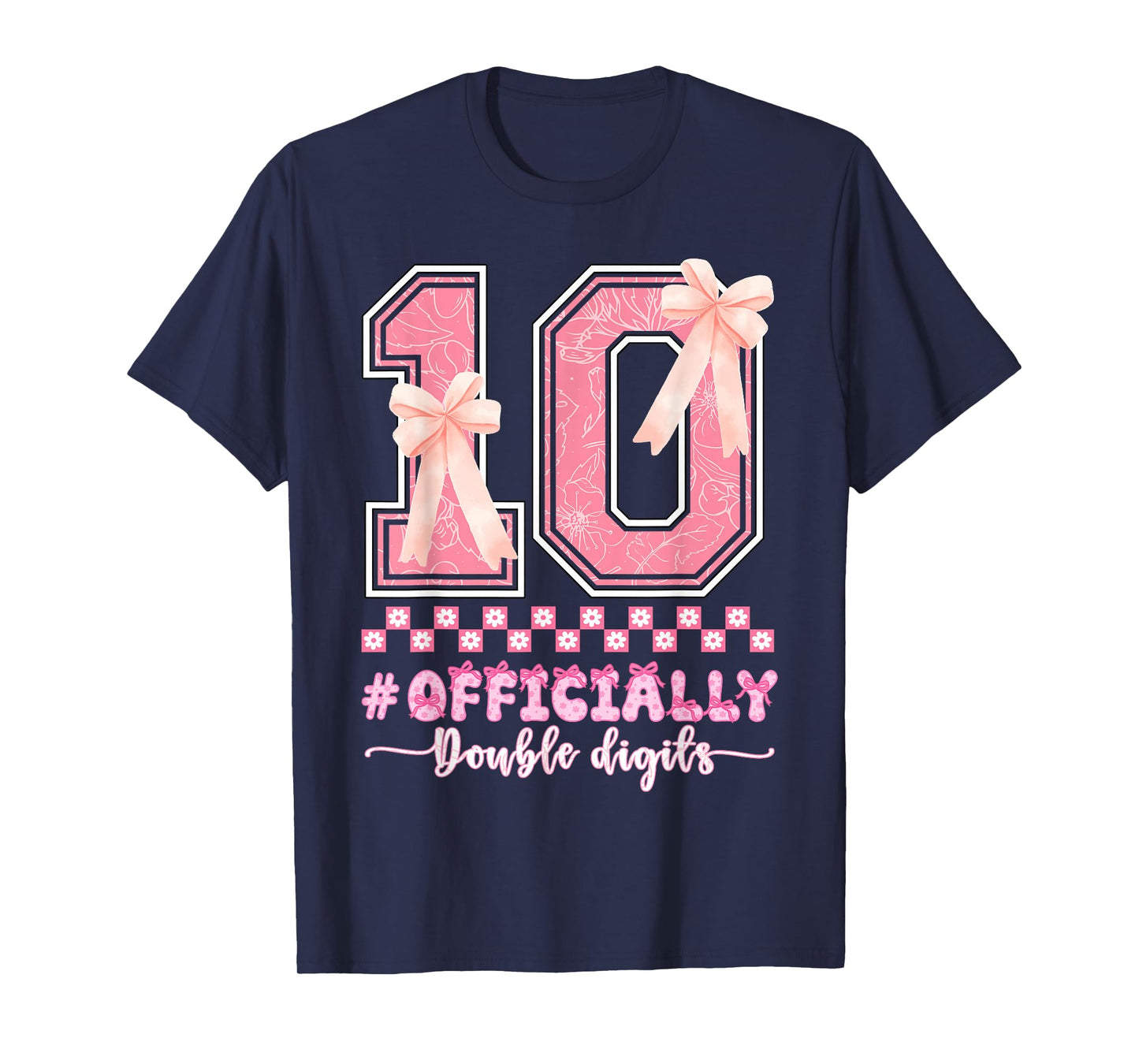 10th Birthday Girl Officially Double Digits Birthday Girl T-Shirt