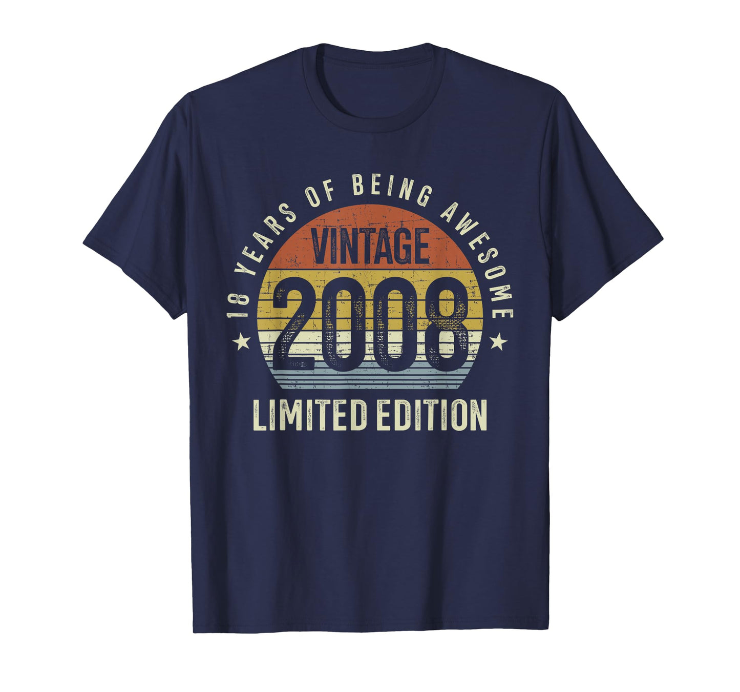 18th Birthday Vintage 2008 Limited Edition 18 Years Old T-Shirt