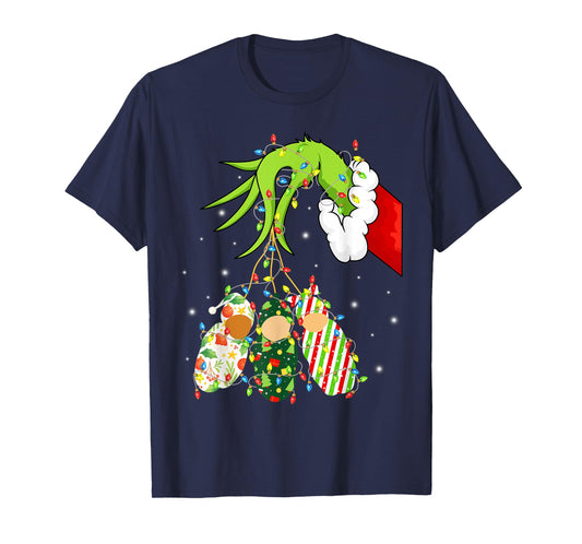 Labor and Delivery Nurse Merry Christmas Xmas Lights Holiday T-Shirt