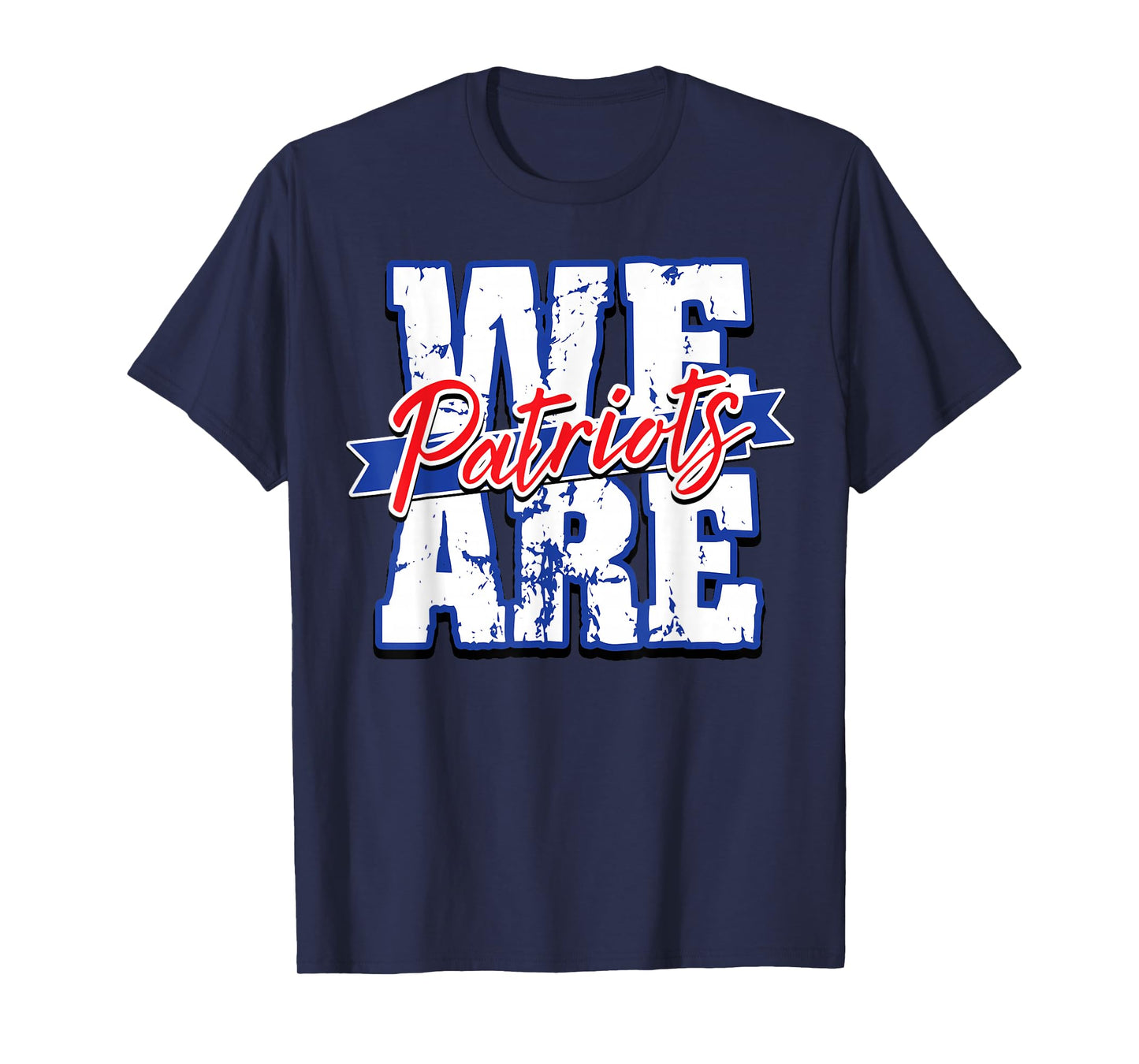 Patriots Back to School Spirit RWB T-Shirt