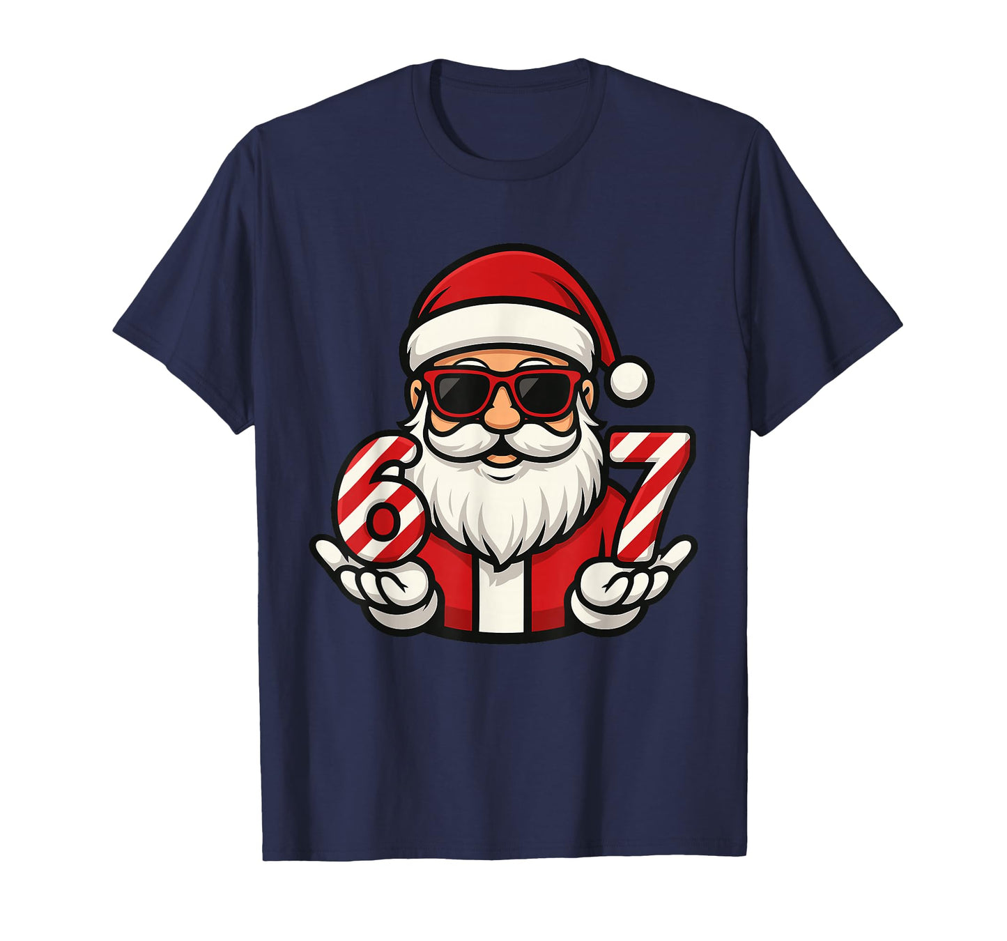 67 Christmas Meme Six Funny Santa T-Shirt