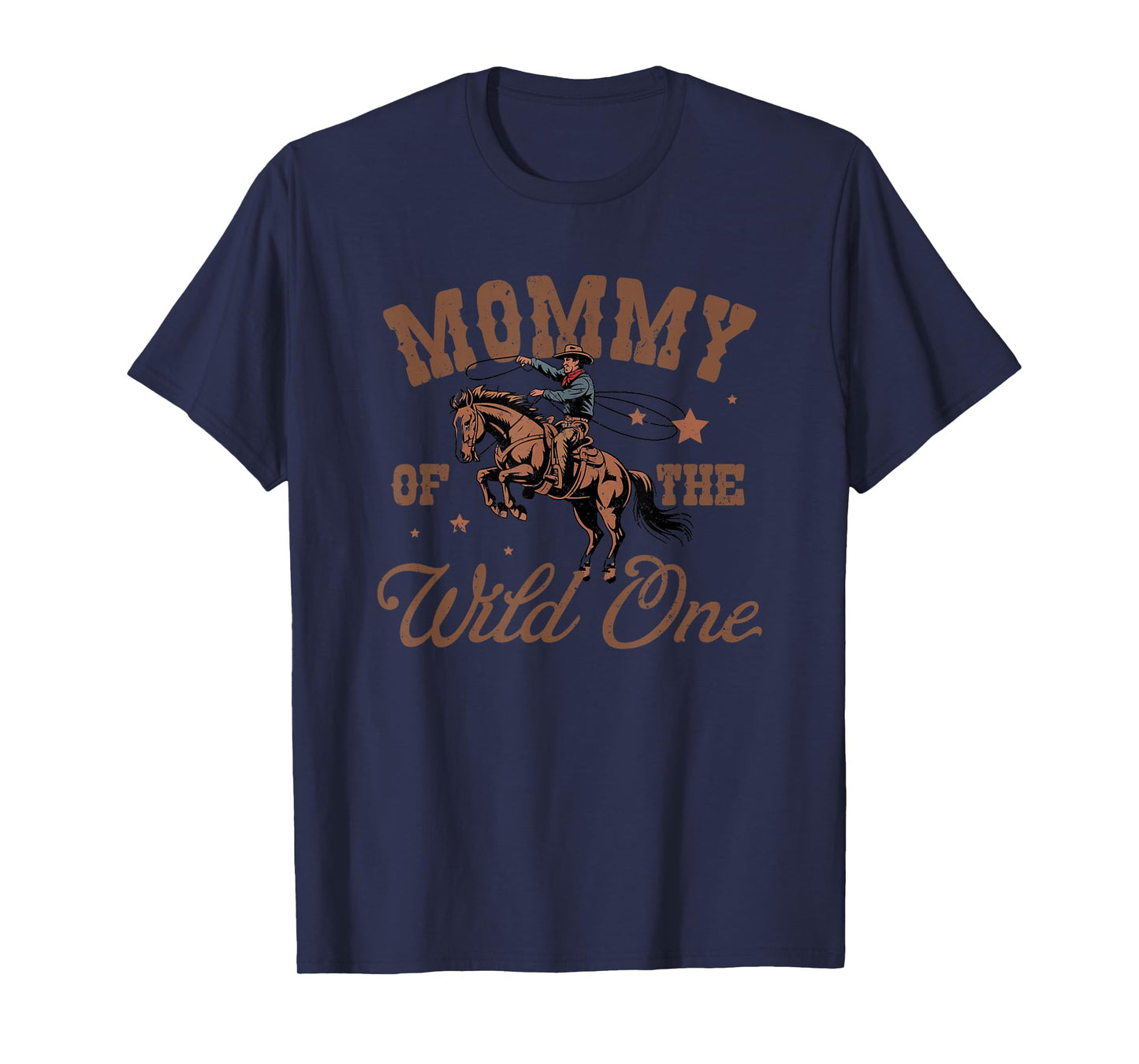 Mommy of The Wild One Cowboy Western Rodeo Party Matching T-Shirt