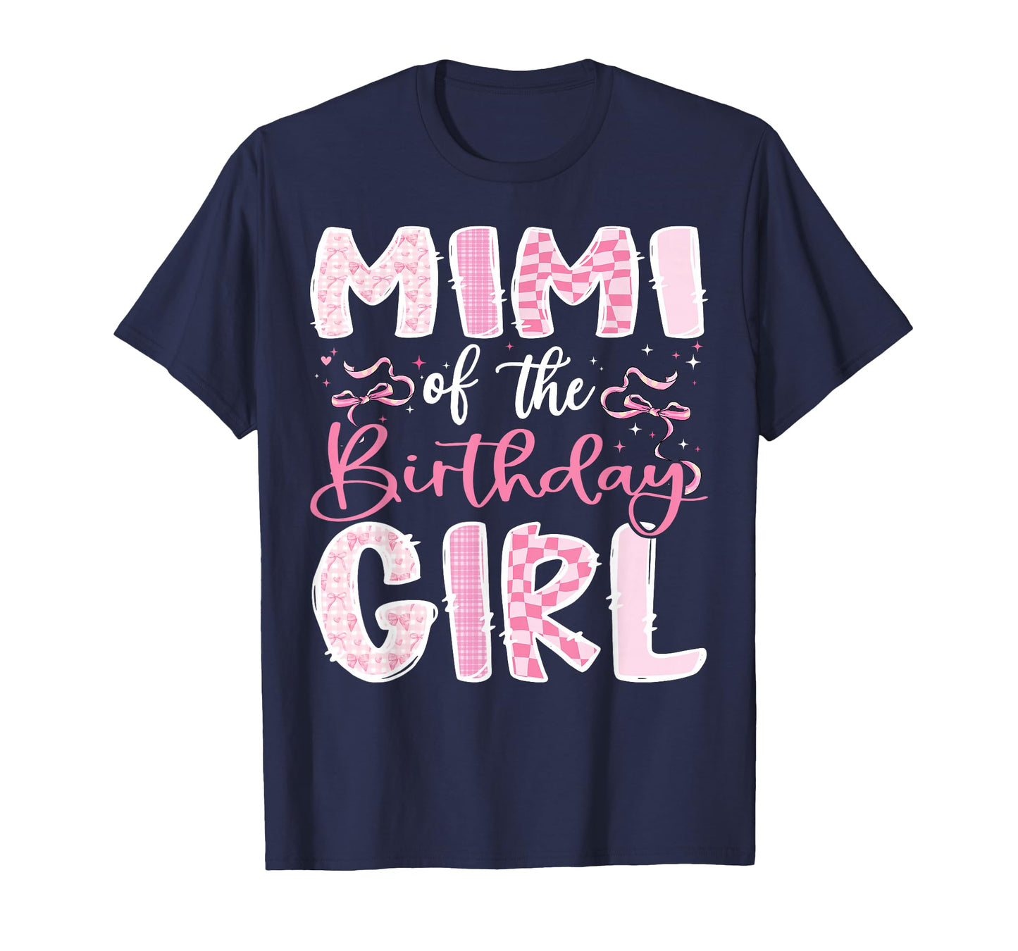 Mimi of The Birthday Girl Pink Coquette Bow Family T-Shirt