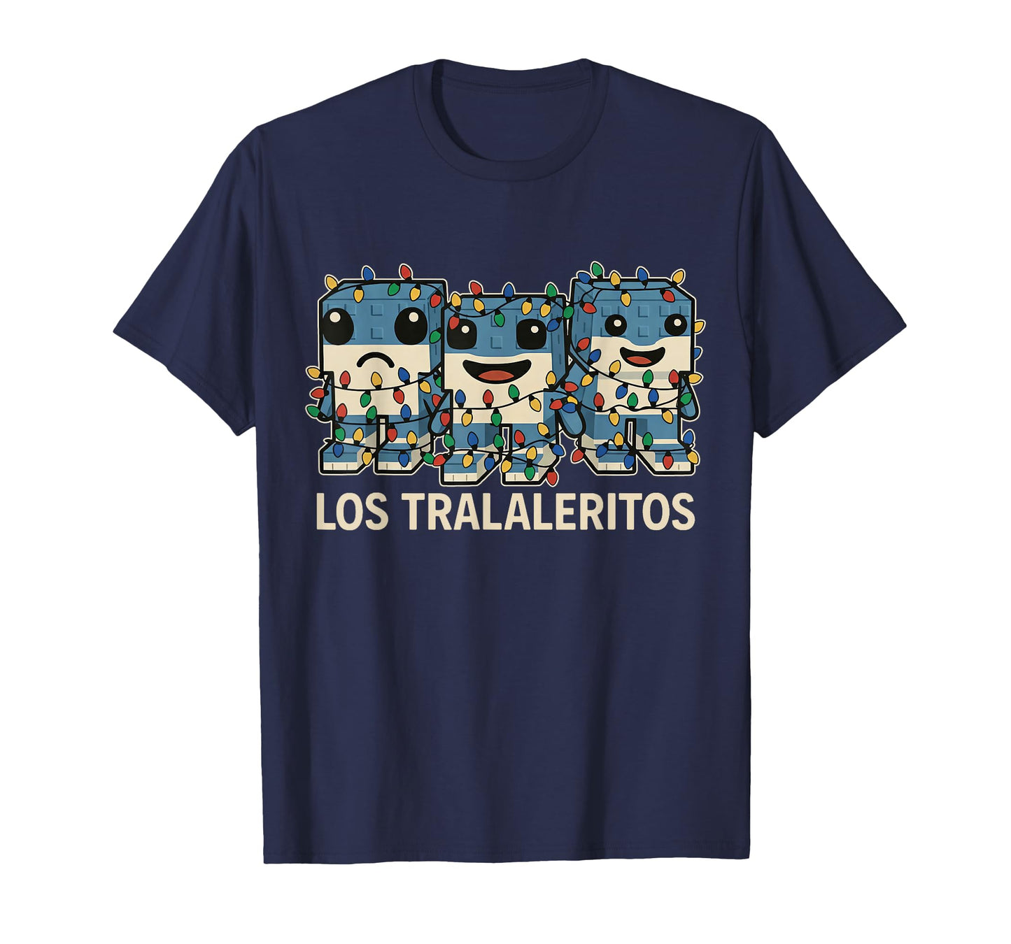 Los Tralaleritos Christmas Lights - Funny Brainrot Kids Meme T-Shirt