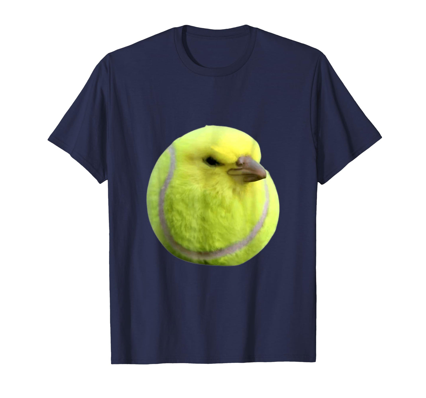 Tennis Bird Meme Round Budgie Tennis Ball T-Shirt