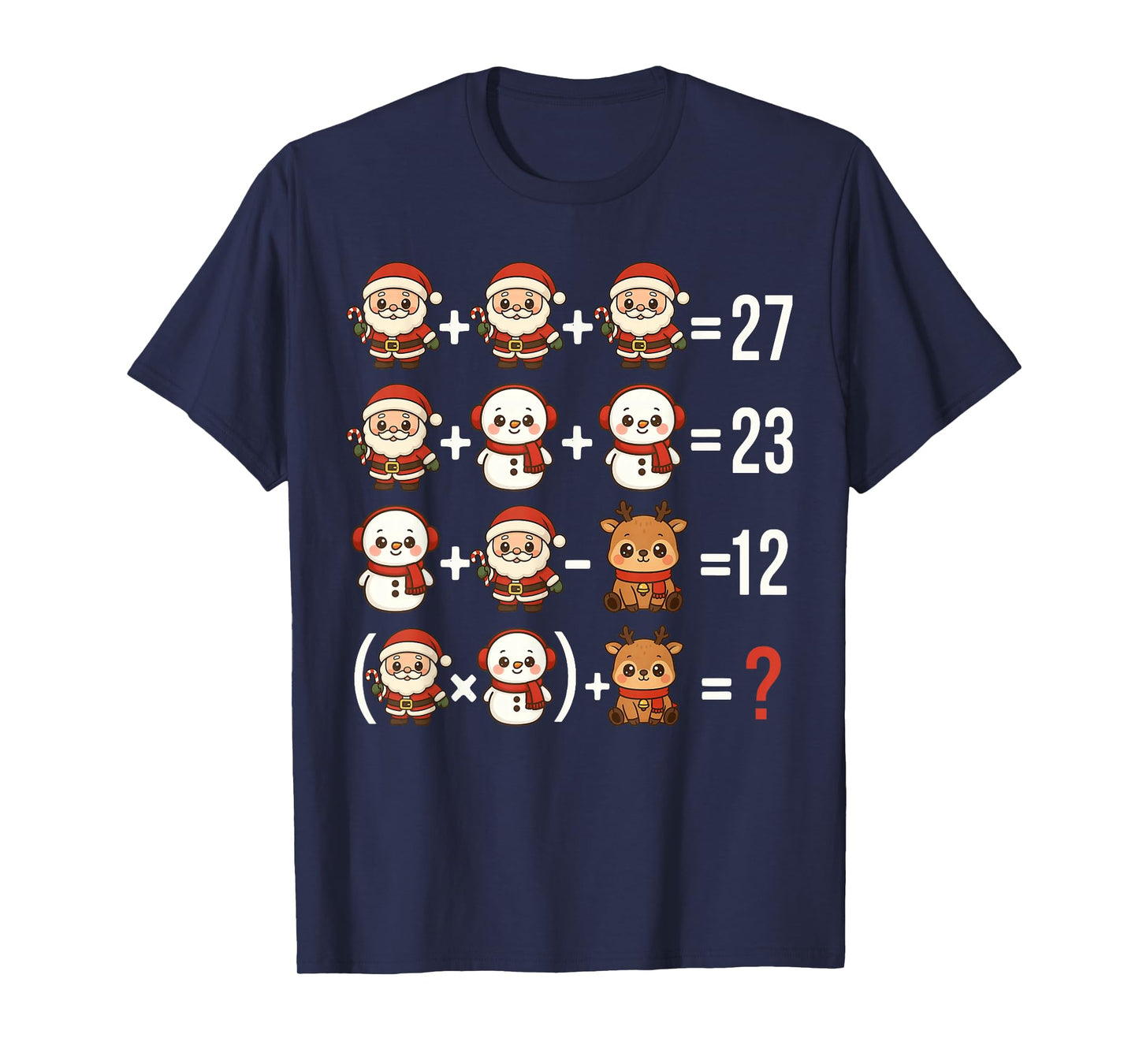 Funny 67 Meme Christmas Math Teacher Santa Six Seven T-Shirt