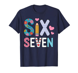 Six Seven 6 7 Meme Teacher T-Shirt