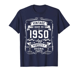 Vintage 1950 76yr 76th Birthday Gifts for Men 76 Years Old T-Shirt