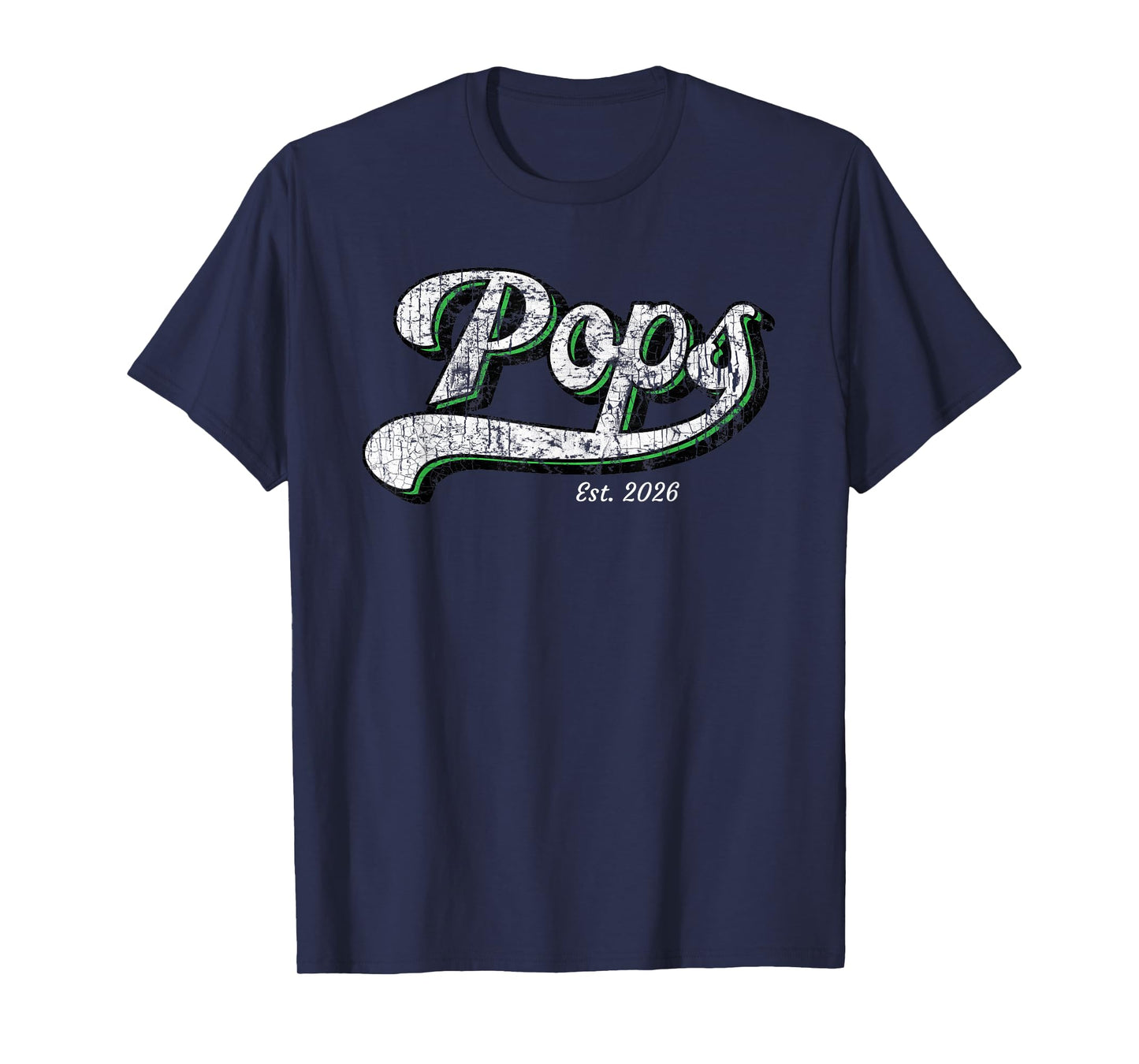 Pops New Grandpa Est 2026 T-Shirt